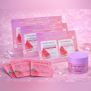 Glow Recipe Dew Drops + Plum Cream + Strawberry Blur Samples Bundle NEW